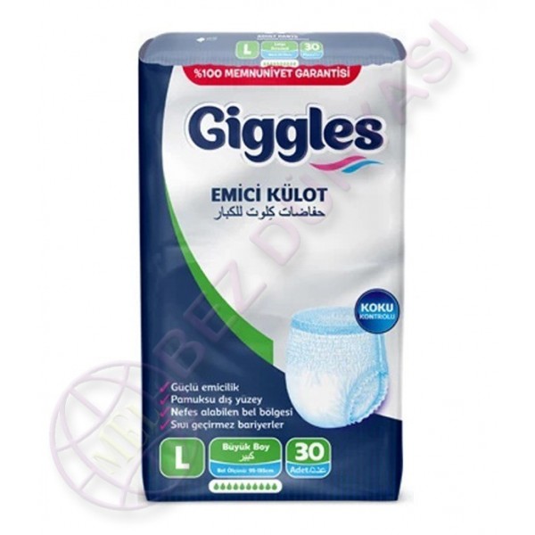 Giggles Emici Külot Hasta Bezi Büyük Boy 120 Adet ₺400,00